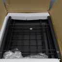 Side Table with Magazine Holder, Record Player Stand with LP Shelf, End Table for Living Room, Bedroom, or Bedside, Easy Assembly, 11" D x 16.9" W x 23.6" H, Black