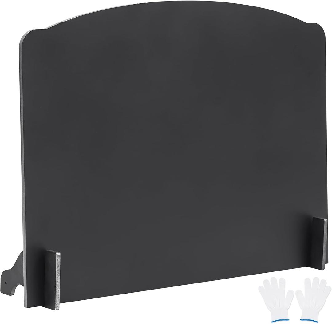 26" Iron Fireback with Feet, Fireplace Back Plates,Cast Iron Fireback, This Iron Fireplace is to Reflect Heat Back into The Room, Wall Protection