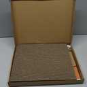 Christmas Cardboard Cat House with LED Light Scratching Pad Gingerbread Cat Playhouse Xmas Kitten Den 15.7"x 13.4"x12.6" Scratcher Box Scratching Board Bed Cave Playhouse for Indoor Cats