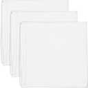 HonestBaby 3-Pack Organic Cotton Swaddle Blankets, Bright White, One Size