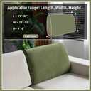 Sectional Couch Covers, Wear Resistant Stretch Sofa Covers Washable Soft Couch Cushion Covers Anti Slip Furniture Protector Sofa Slipcovers for Pets (1 Piece Back Couch Cover, Green)