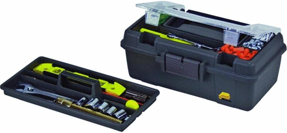 Plano Molding 114-002 13-Inch Compact Tool Box, Graphite Gray with Black Handle and Latches (One Size)