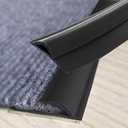 Carpet to Tile Transition Strip, Flexible Carpet Edging from Carpet to Tile Floor, Self Adhesive Cuttable Carpet Edge Trim Strip, （Black 20ft）