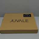 Juvale Bamboo Silverware Organizer for Drawer, Kitchen, 6 Slot Utensil Tray (Black, 17 x 11.75 x 1.75 In)