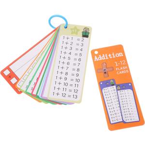 Reusable Dry Erase Addition Flash Cards Math Learning Tools for Preschool Classroom Home Educational Practice with Erasable Table Chart