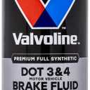 Valvoline DOT 3 & 4 Synthetic Brake Fluid with High Boiling Point, Corrosion Protection, Vapor Lock Resistance, Compatible with ABS, Disc and Drum Brake Systems, 32oz