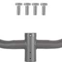 Bullhorn Bracket for 2 Lights in 2 3/8 Inch Slip Fitter for LED Street Light and Parking Lot Light