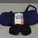 Travel Pillows for Airplanes, Airplane Pillow with 3D Eye Mask for Sleeping, 360 Support Head Strap for Long Flights, Car, Road Trip Car Headrest, Travel Essentials Stop Bobblehead, Purple