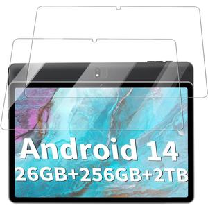 Screen Protector for Relndoo TB02 Android 14 Tablet 10 Inch, Anti-Scratch 9H Tempered Glass Film Easy to Install, No Bubble, 2-Pack