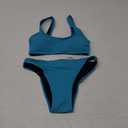 Beautikini Period Swimwear for Teens Two Piece Leakproof Menstrual Bikini Swimsuit Sporty Bathing Suits for Girls Women XS