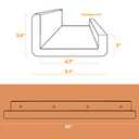 36" x 4.7 Acrylic Floating Bookshelf, 5mm Thick Crystal Clear Wall Ledge Shelf Wall Mounted Shelves for Books, Pictures, Phones, Small Toy Storage (2)