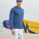2 x Men's Sun Protection Long Sleeve Swim Shirts Quick Dry Rash Guard Lightweight UPF 50+ Fishing Hiking Beach UV Shirt (Gray, XXXL)