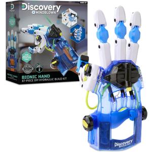 Discovery Bionic Hand Robotics Kit 87-Piece DIY STEM Toy for Kids| Build Your Own Wearable Robotic Hand| Hydraulic Cyborg Superhero Toy| Science & Engineering Model Kit| Boys & Girls Gift Ages 8+