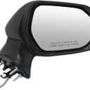Right Passenger Side Mirror Assembly Compatible with Camry 2018-2024 Side Door Mirror with Power Glass and Manual Folding Replace 8794006800 TO1321366 (3Pins White)