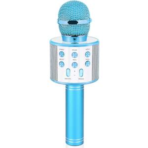 Kids Toys Age 5 6 7 8 9 10, Karaoke Microphone for Kids Popular Toys for Girl Boy Age 5-12 Birthday Gifts for Teen Girls Boys Age 5-12 Party Gift for Girl Boy Age 4-12 - Blue