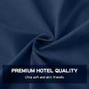 FreshCulture Twin Flat Sheet - Hotel Quality Twin Flat Sheet Only - Brushed Microfiber Top Sheet - Ultra Soft & Breathable - Wrinkle-Free - Easy Care - Single Flat Sheet (Twin, Navy Blue)