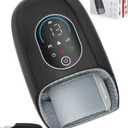 Hand Massager with Heat and Compression  Full-Hand & Wrist Air Massage with Palm Roller  6 Modes & Intensities  Soothing Comfort for Daily Use (Black)