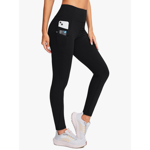 G Gradual Women's Fleece Lined Winter Leggings with Pockets Water Resistant High Waisted Thermal Warm Pants Running Hiking (XL)
