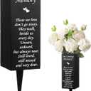 Geosar Cemetery Vases for Grave Metal Flower Holder with Spikes Memorial Funeral Gravesite Flowers Vase Decorations for Loss of Loved One(Those We Love)