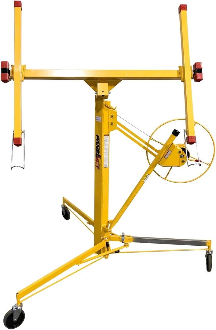 PANELLIFT Drywall Lift, Sheetrock Hoist 125, 150 lbs, Rolling Panel Lift, Drywall Installation, Rolling Lifter, Sheetrock Lift, Drywall Lifter, Adjustable