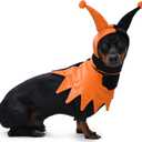 Lelepet Dog Halloween Costume with Hat & Cloak, Funny Dog Costume Pet Halloween Cosplay Outfit Party Dress Up for Trick or Treat, Holiday Clothes for Small, Medium & Large Dogs, Dachshund, Beagle, Lab