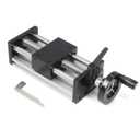 100mm Effective Travel Length Double Optical Axis Guide Ballscrew SFU1605 Hand Crank for DIY CNC Router Parts X Y Z Linear Stage Actuator