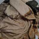 Rustic Cabin Throw Blankets, Farmhouse Country Antique Bear Moose Forest Vintage Wood Cozy Warm Bed Couch Blanket, Hunting Camping White Fleece Flannel Throws to Decorate The Room and Bedroom (60X90)