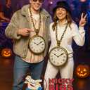 Nicky Bigs Novelties Morph Jumbo Clock Necklace Prop 10 Oversized Clock on 16 Chain White Rabbit Flavor HipHop Costume Accessory Lightweight Plastic Cosplay Halloween Decoration