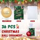 Jenaai 36 Set Christmas Employee Appreciation Gifts Set with Ornament Balls, Organza Bags & Thank You Cards, Holiday Party Team Gifts for Staff, Teachers, Coworkers, Nurses, Volunteers (Village)