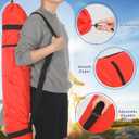 Huhumy 4 Pcs 48 x 11'' 420d Oxford Large Folding Camp Chair Replacement Bag with Adjustable Shoulder Strap for Outdoor Camping Travel Compatible with Portable/Lawn Chairs for Camping