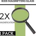 U.S. Toy US Toy One Jumbo 9" Plastic Magnifying Glass, Black