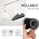 ATHMILE House Slippers for Women Men Indoor Barefoot Slippers Socks Furry Slip on House Shoes Cozy Comfy for Home Bedroom Travel Yoga (12-13 Women/11-12 Men, Dark Grey)