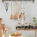 Fall Pumpkin Kitchen Dish Tea Towels, Farmhouse Fall Autumn Floral Pumpkin Harvest Decorative Hand Towels for Bathroom Kitchen, Autumn Bathroom Decor, 16x24 Inch