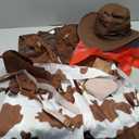 Spooktacular Creations Halloween Cowgirl Costume for Girls, Kids Western Costume, Cowgirl Outfit with Hat for Toddler Cosplay XL