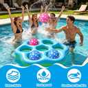 Inflatable Tic-Tac-Toe Pool Toys Game Set, Pool Toy Game Set,Giant Floating Tic Tac Toe Game,Summer Pool Float,for Outdoor Swimming and Beach Parties,Lake, 2-6 Players