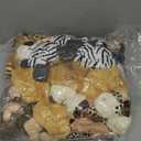 18 Pcs Safari Stuffed Animal, Plush Jungle Animal Toys for Girls Boys, 11.8'' Giraffe Lion Zebra 9.8'' Tiger Monkey 9'' Elephant for Adopt a Pet Party Favor Birthday Gifts Class Award