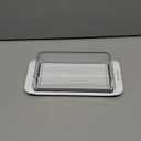 KITCHENDAO Large Airtight Butter Dish with Lid for Countertop and Fridge, Butter Keeper, Plastic Butter Holder Tray for 2 Sticks East Coast/West Coast/European Style/ Kerrygold Butter/ Cream Cheese