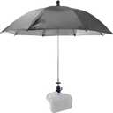 Camera Hot Shoe Umbrella, 360 Swivel DSLR Camera Sunshade & Rain Cover for Camera with Hot Shoe, Waterproof Photography Accessory for Outdoor Photographing, Filming, Live Streaming, 20 Inch Black