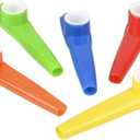 Plastic Kazoos Musical Instruments with Kazoo Flute Diaphragms for Gift, Prize and Party Favors (12-Pack)