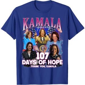 107 Days Kamala Harris T-Shirt, Size M