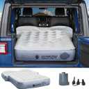 Jeep Air Mattress Jeep Wrangler Air Mattress Jeep Mattress Trunk Full Size Built-in Pillow Air Mattress for Large SUV Jeep JK JL JKU JLU SUV with Built in Pump for 2 Persons