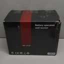 Black Battery Operated Wall Sconces Set of 2, Rechargeable Wireless Wall Lights with Milky White Frosted Glass Shade, 12 RGB and 3CCT Dimmable, Wall Lamps with Remote for Bedroom Living Room Hallway