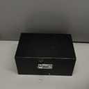 Large Bamboo Storage Box with Removable Tray Kit - Decorative Box Set, Glass Jars, and Accessories Wooden Storage Kit and Accessories Tool.Birthday Gifts. (Black)