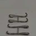 NINETREX Shower Door Hooks,Towel Hooks for Bathrooms Frameless Glass Door,Heavy Duty SUS 304 Stainless Steel Hook for Towels,Squeegee,Loofah,Shaver,Robe,2 Pack,Silver (Brushed Nickel)