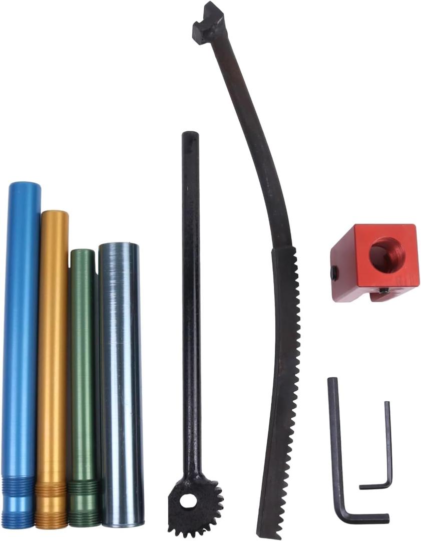 HOLDWELL Motocross & Dirt Bike Motorcycles Compact Tire Changing Tool Kit Mount Tires Without Pinching Tubes Includes 15/17/20/ 25mm Axle Sleeves Works on 16-21 inch Wheels