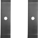 GX22151 Lawn Mower Blades Fits for John Deere Many 42'' Mowers, Compatible with John Deere 102 115 125 135 D100 D105 Series Tractors Replace AM137328, AM141033, GY20850, 2 Pack (Serrated)