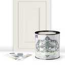 ALL-IN-ONE Paint by Heirloom Traditions, Linen (Soft Warm White), Quart - Durable cabinet and furniture paint. Built in primer and top coat, no sanding needed. Includes our 30 featured color card