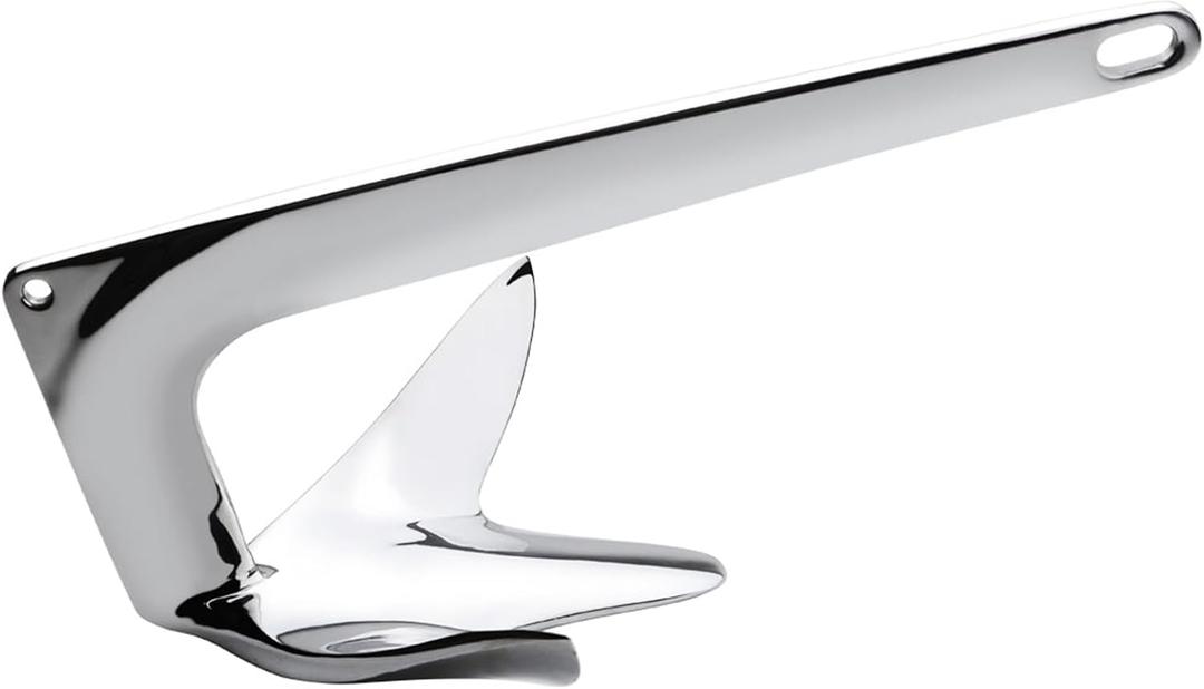 EQUSPUR 33Lbs Bruce Style Anchor - Marine Grade 316 Stainless Steel