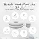 EZVALO Karaoke Machine, Portable Bluetooth Shower Speaker with 2 Wireless Microphones and Lights for Adults, Birthday Gifts for Girls Family Home Party