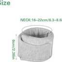Cat Neck Brace, Adjustable Breathable Elizabethan Collar for Pet After Surgery Recovery Cat Neck Cervical Cone for Small Dogs Puppies Kittens with Neck Circumference 6.3-8.6 Inch (X-Small,Grey)
